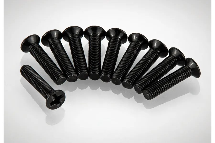 HSP 3x14mm Fine Thread Countersunk Head Screws 10Pcs image 86284