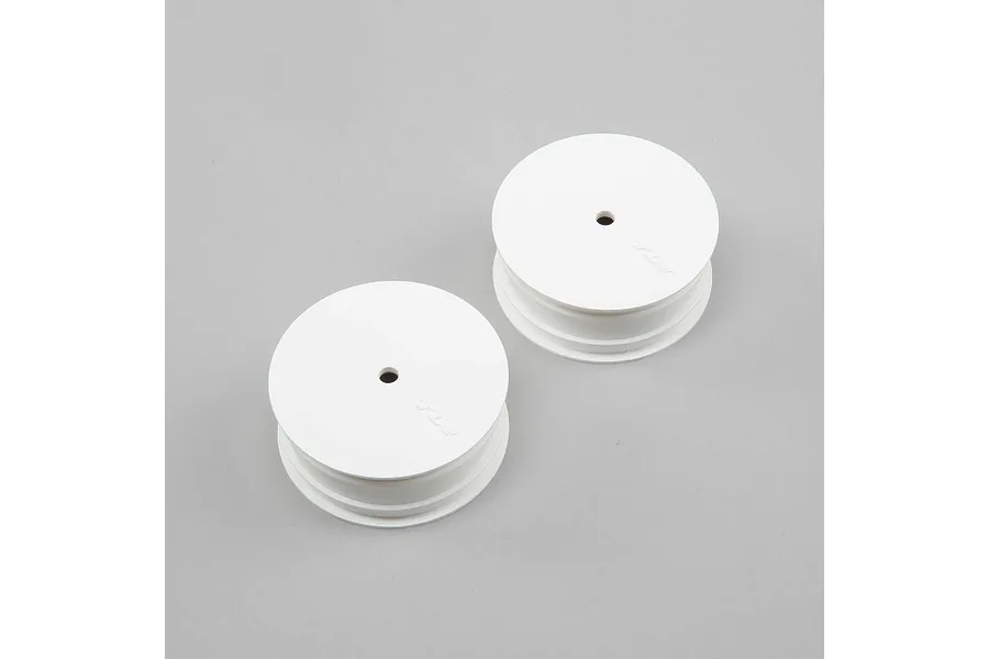 TLR 2.2&amp;quot; Stiffezel Front White Dish Rims 2Pcs image 86323