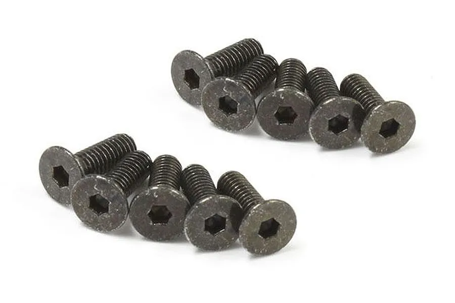 Kyosho 2.6x8mm Fine Thread Countersunk Screws 10Pcs image 86359