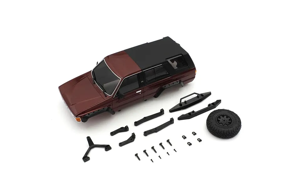 Kyosho Mini-Z Toyota 4Runner Painted Body Shell Set - Metallic Red image 86365