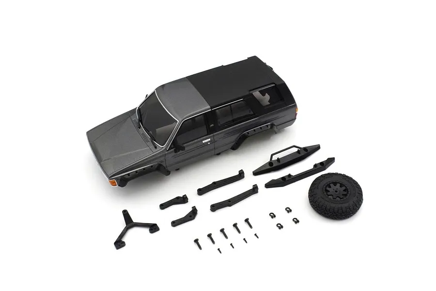 Kyosho Mini-Z Toyota 4Runner Painted Body Shell Set - Metallic Grey image 86368