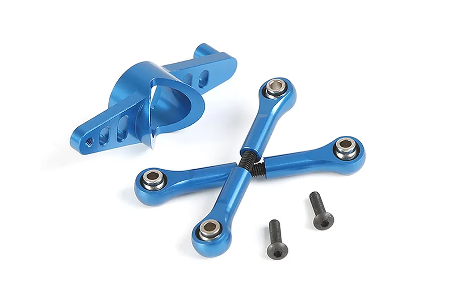 Rovan Blue Aluminium Dual Steering Mounts Set image 7