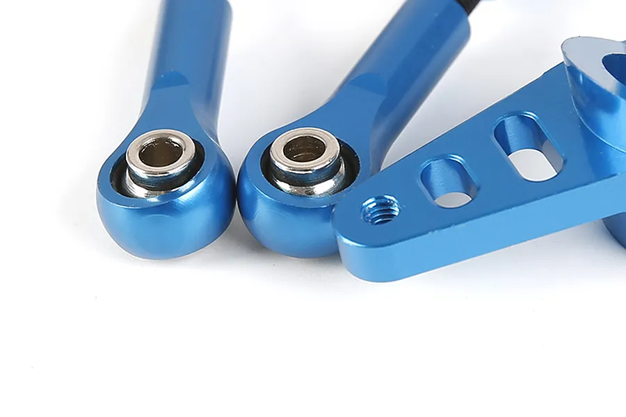 Rovan Blue Aluminium Dual Steering Mounts Set image 8