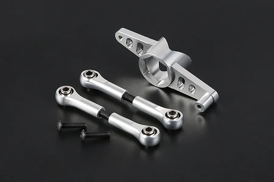 Rovan Silver Aluminium Dual Steering Mounts Set image 4