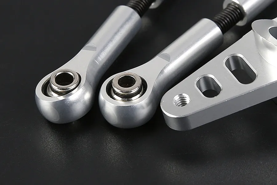 Rovan Silver Aluminium Dual Steering Mounts Set image 7