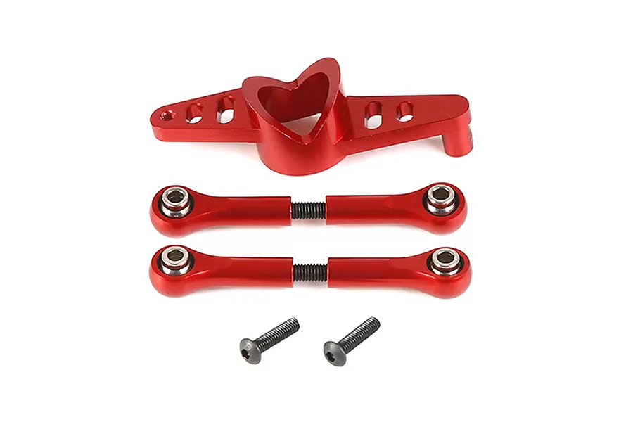 Rovan Red Aluminium Dual Steering Mounts Set image 86422