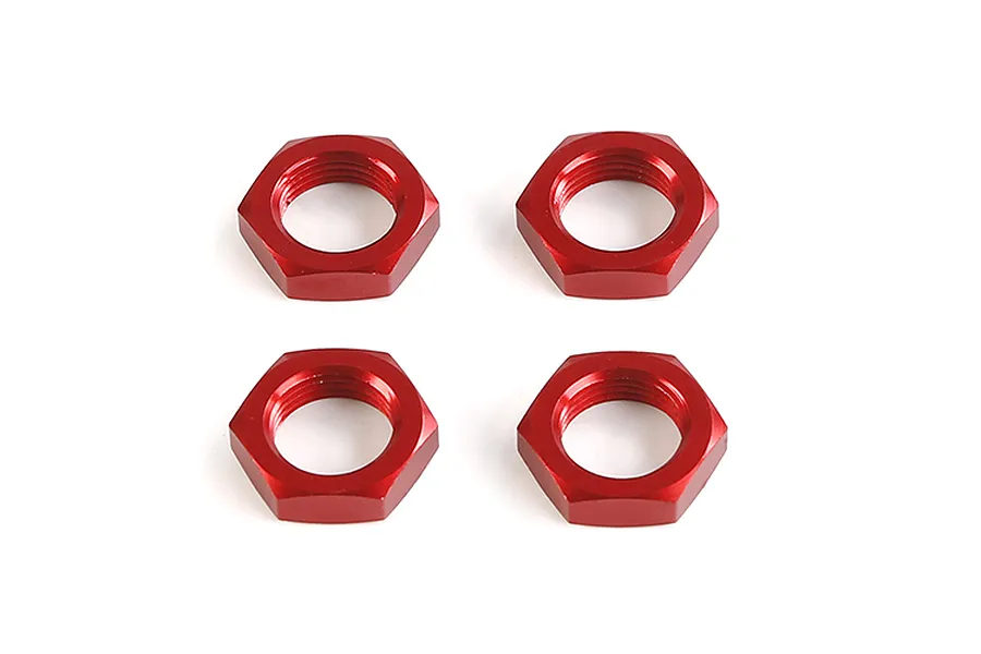 Rovan Red Aluminium 18mm (24mm Hex) Wheel Nuts 4Pcs image 86459