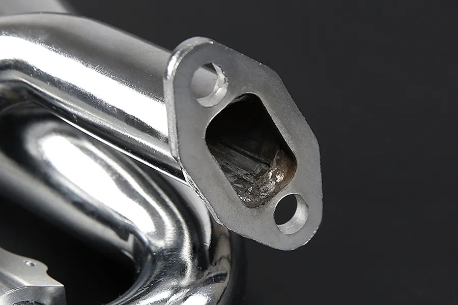 Rovan Chrome Silenced Exhaust w/ Red Metal Mounted Clamp image 86552