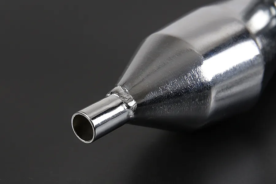 Rovan Chrome Silenced Exhaust w/ Red Metal Mounted Clamp image 86553