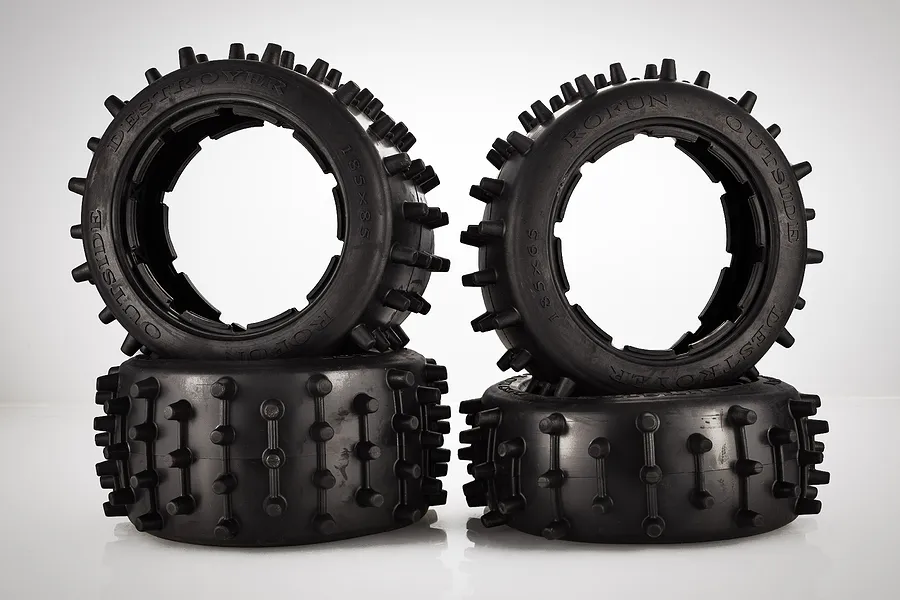 Rovan 4.7/5.5&amp;quot; Large Nail Front &amp;amp; Rear Tyres 4Pcs image 86589