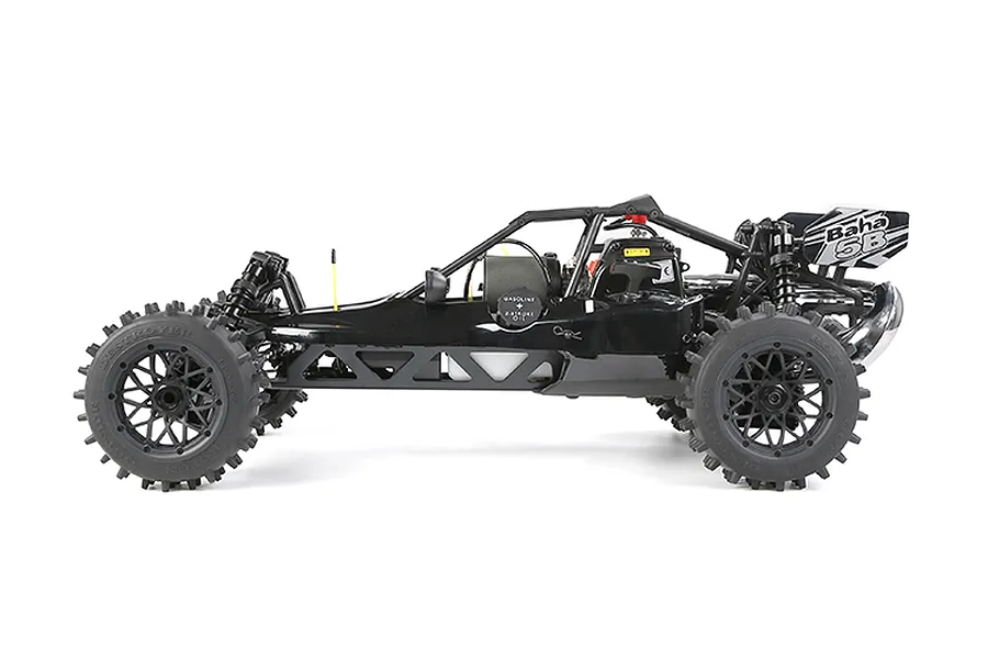 Rovan 4.7/5.5&amp;quot; Spike Front &amp;amp; Rear Tyres on Black Rims - Glued Wheels 4Pcs image 86603