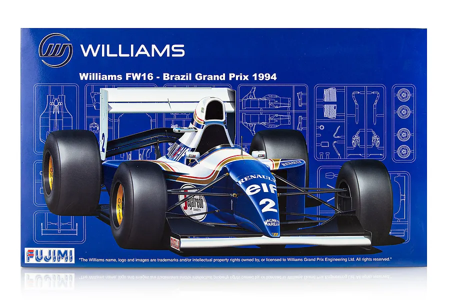 Fujimi 1/20 Williams FW16 Brazil GP 1994 F1 Model Kit image 86639