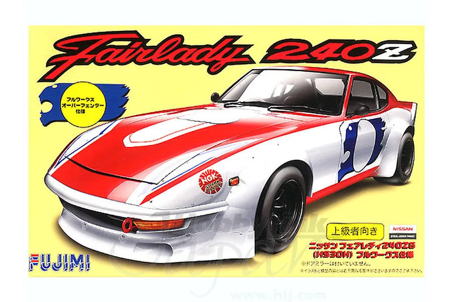 Fujimi 1/24 Nissan FairLady 240ZG Full Works (S30) Race Model Kit image 86642