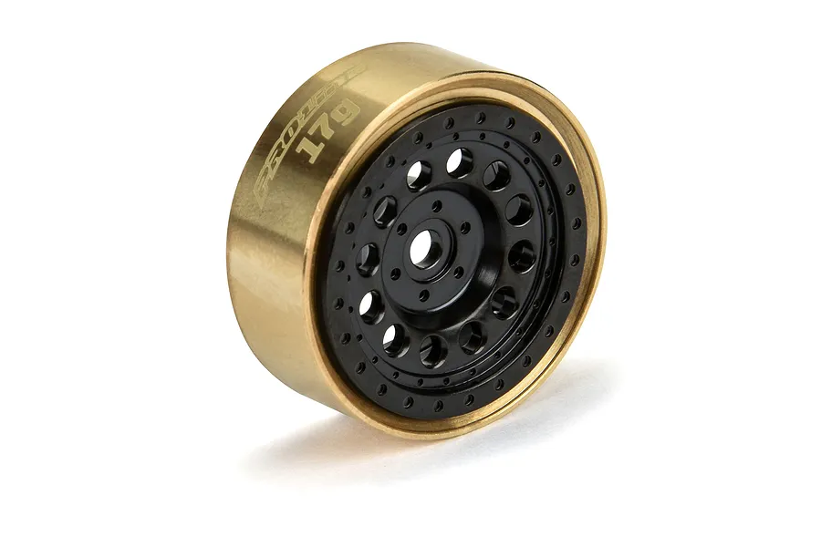 Pro-Line 1.0&amp;quot; Black Brass Rock Shooter Beadlock Rims 2Pcs image 86754