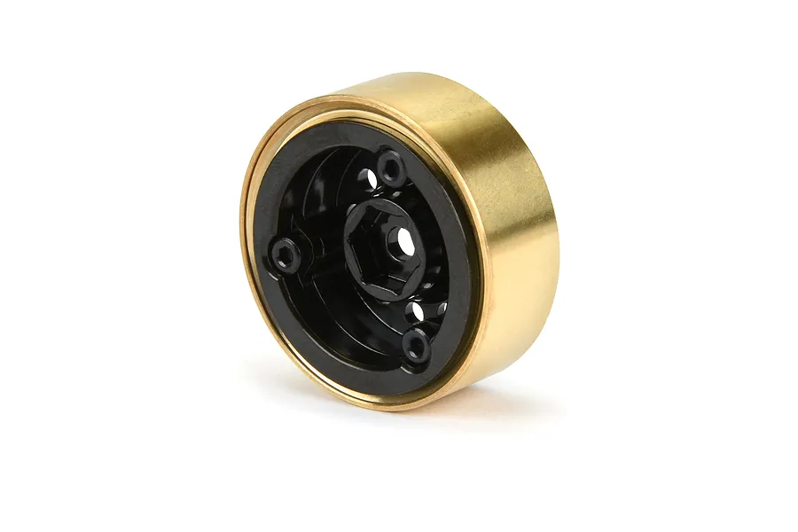 Pro-Line 1.0&amp;quot; Black Brass Rock Shooter Beadlock Rims 2Pcs image 86756