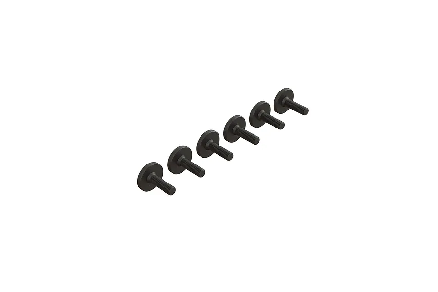 ARRMA 3x10mm Fine Thread Large Head Screws 6Pcs image 86864