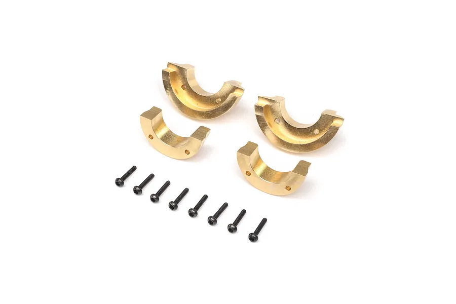 Axial Brass (5.2g &amp;amp; 9.5g) Steering Hub Weights 4Pcs image 86911