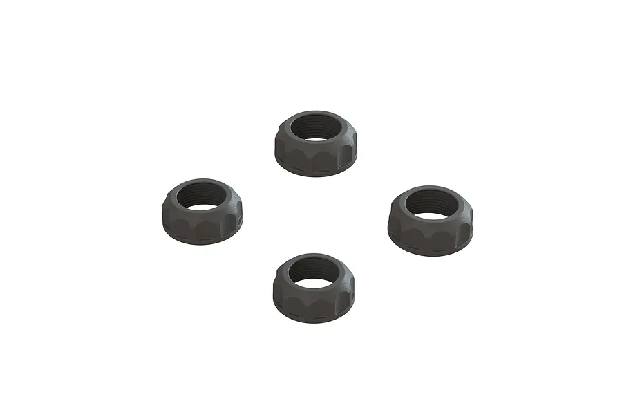 ARRMA Black Shock Cap 4Pcs image 87096