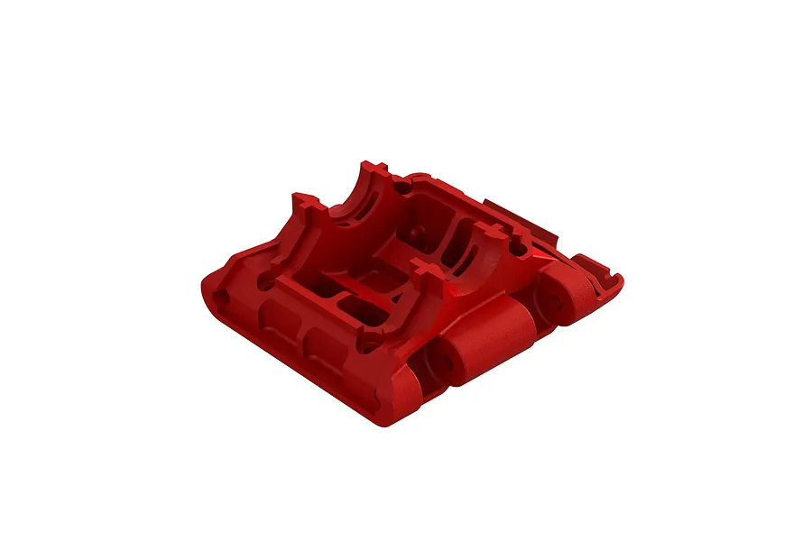 ARRMA Red Rear Gearbox Mount/Skid Plate image 87126