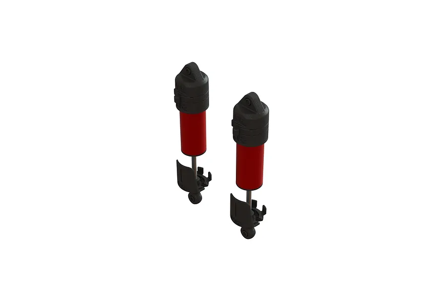 ARRMA Red Aluminium 131mm Shocks w/ 15mm Bore 2Pcs image 87156