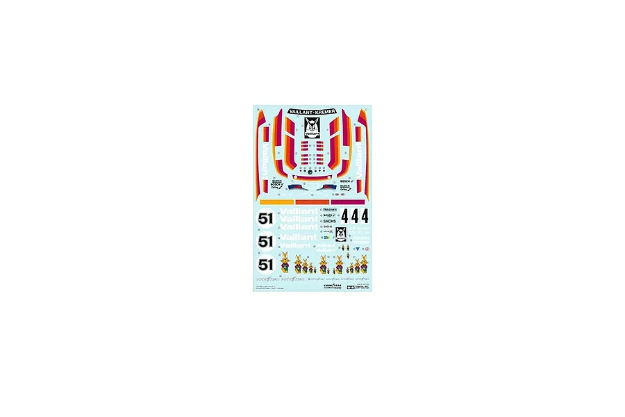 Tamiya 1/20 Porsche 935 Vaillant Model Kit image 87195
