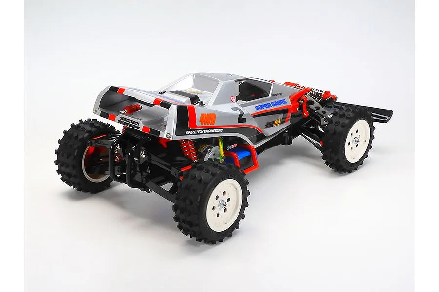 Tamiya Super Sabre RC Buggy Electric 4WD 1/10 Scale Kit - Silver image 87239