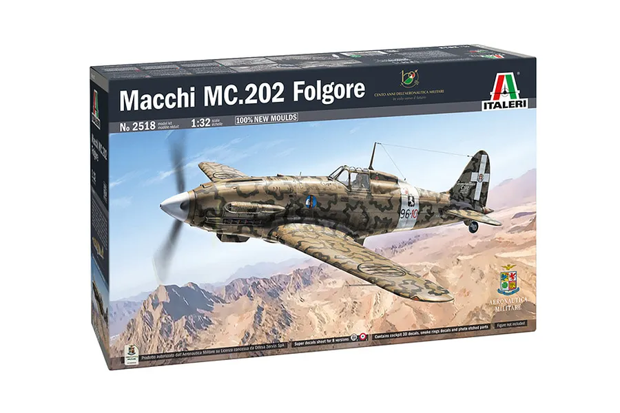Italeri 1/32 Macchi M.C. 202 Folgore Fighter Model Kit image 87249