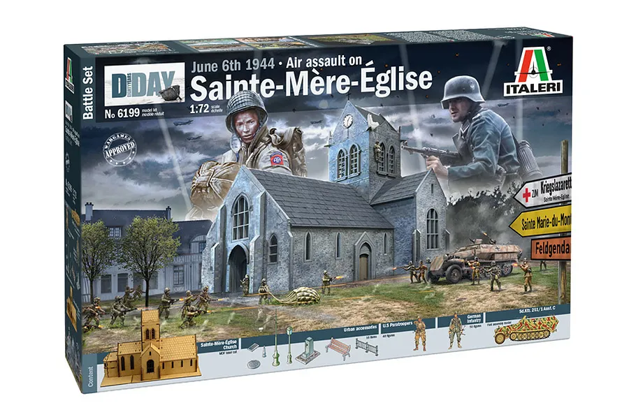 Italeri 1/72 Battle of Normandy Sainte-Mere-Eglise 6 June 1944  Model Kit image 87285