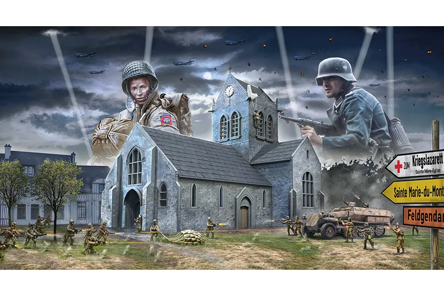 Italeri 1/72 Battle of Normandy Sainte-Mere-Eglise 6 June 1944  Model Kit image 87286