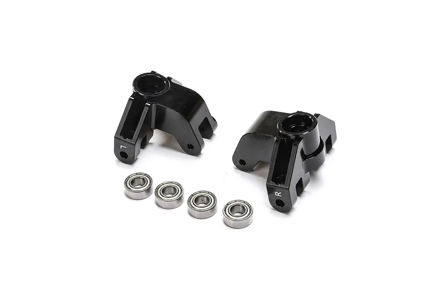 TLR Black Aluminium Steering Hubs 2Pcs image 87297