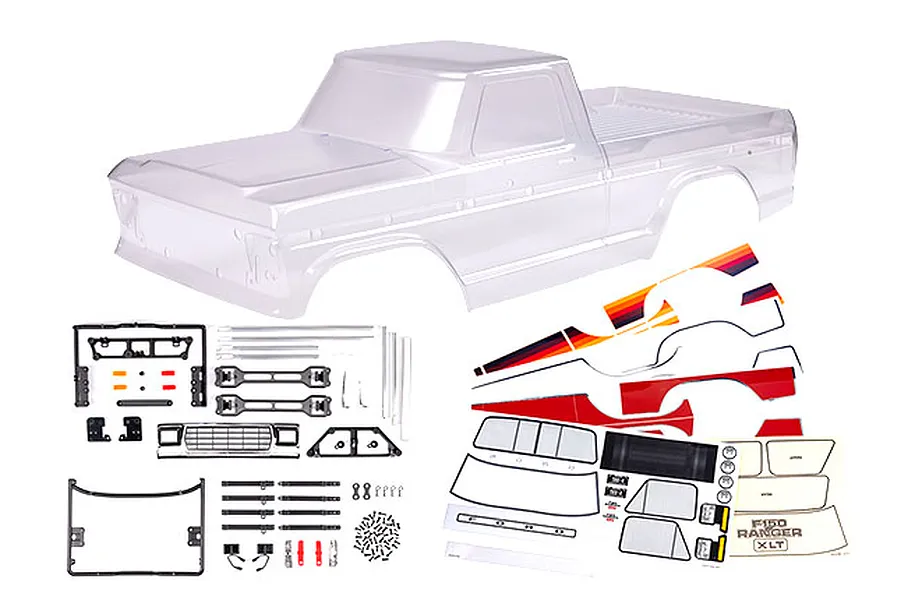 Traxxas 1/10 1979 Ford F-150 Unpainted Body Shell Set - Clear image 87315