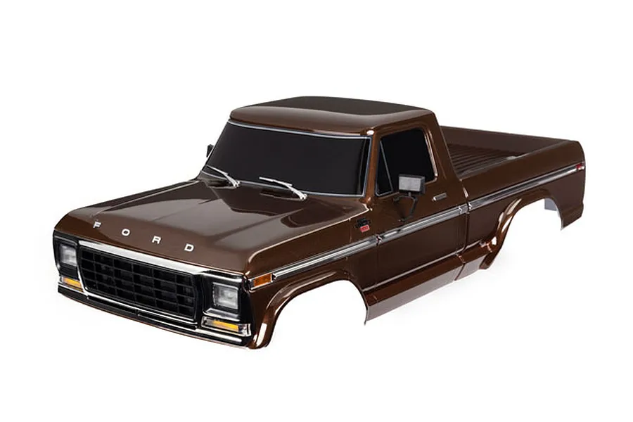 Traxxas 1/10 1979 Ford F-150 Painted Body Shell Set - Brown image 87316