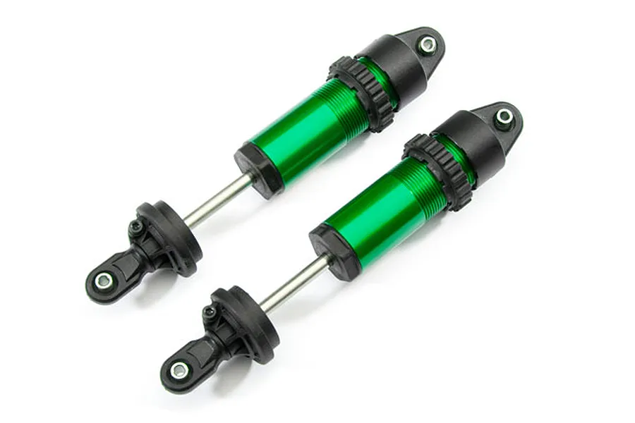 Traxxas Green Aluminium GT-Maxx Shocks Assembled w/o Springs 2Pcs image 87348