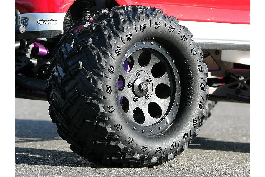 HPI 3.3&amp;quot; Savage Mag-8 Black Rims 2Pcs image 8736