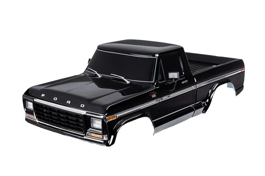 Traxxas 1/10 1979 Ford F-150 Painted Body Shell Set - Black image 87351