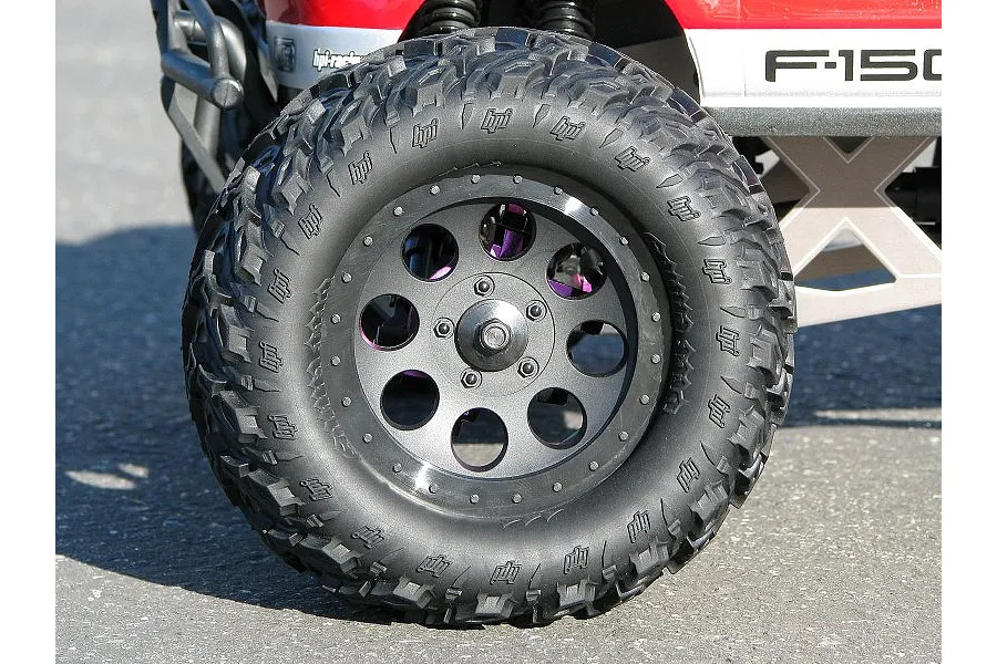HPI 3.3&amp;quot; Savage Mag-8 Black Rims 2Pcs image 8737