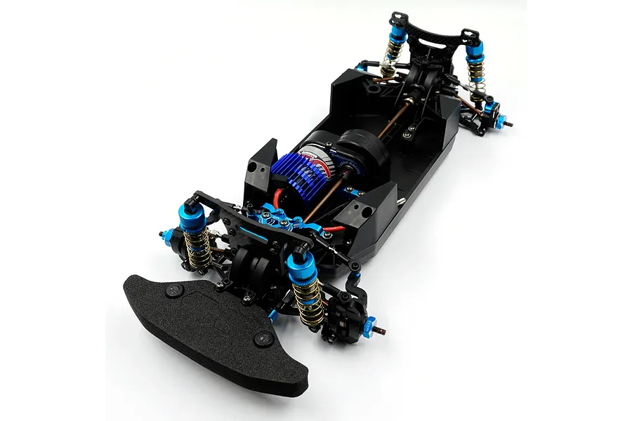 Yeah Racing Black/Blue Aluminium XV-02 Essential Conversion Kit image 87394