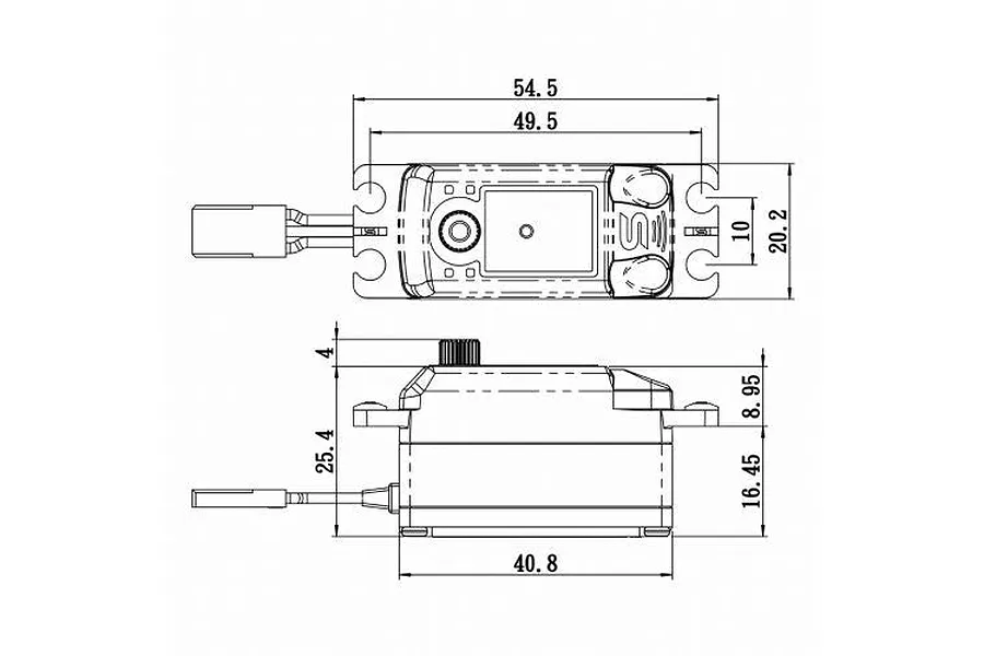 Savox Orange Aluminium 15kg 8.4V Plus Low Profile HV Coreless Metal Geared Servo image 87623