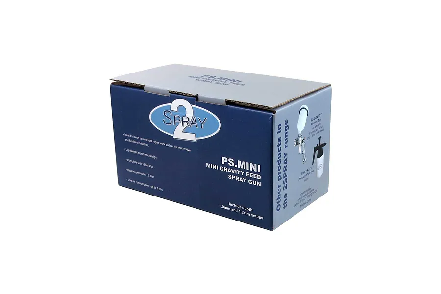 Iwata 2SPRAY Mini Gravity Spray Gun - 1mm &amp;amp; 1.2mm image 87629