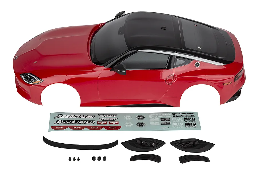 Team Associated 1/10 Nissan Z Painted Body Shell Set - Passion Red image 87691