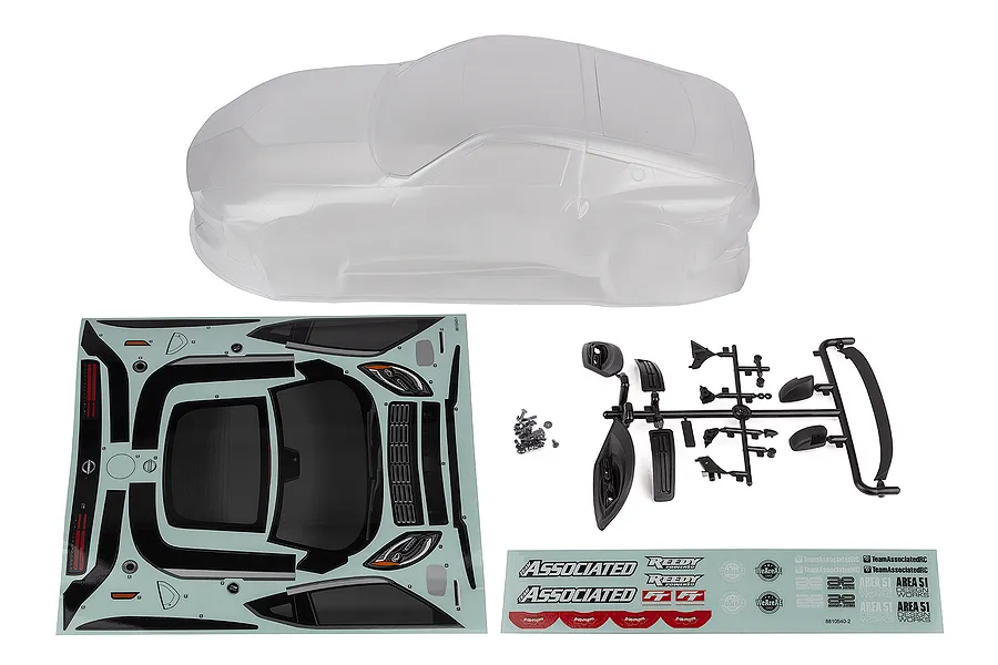 Team Associated 1/10 Nissan Z Unpainted Body Shell Set - Clear image 87692