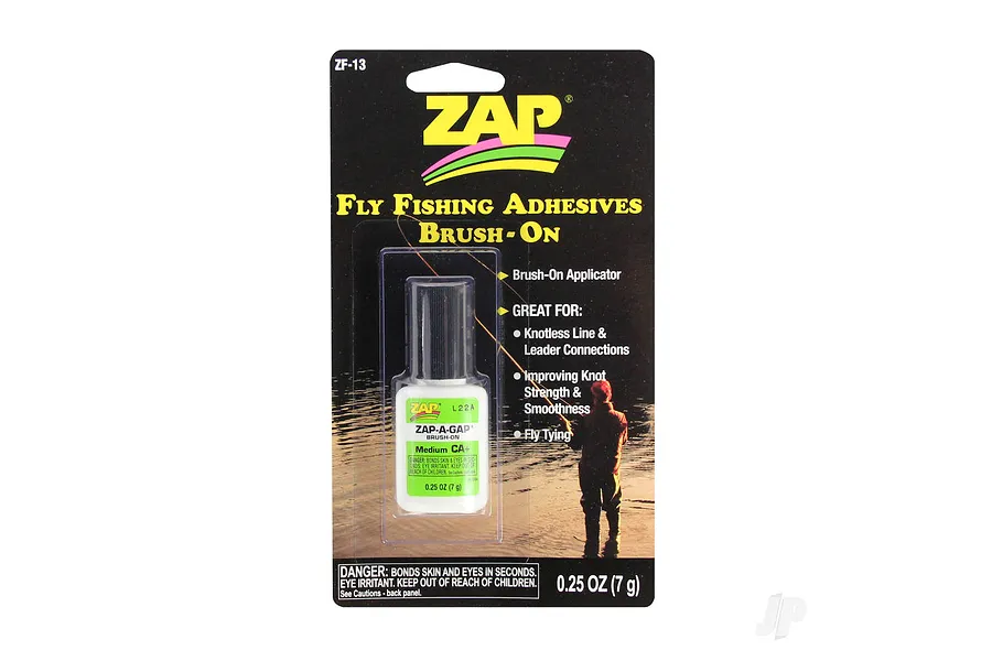 Zap Zap-A-Gap Brush On Fly Fishing Adhesive Glue 7g image 87753
