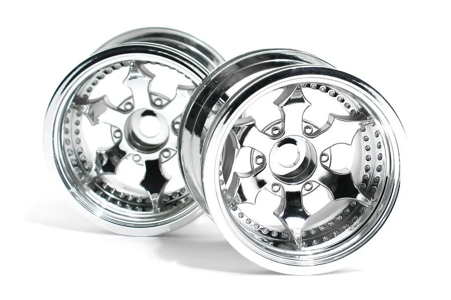 HPI 2.2&amp;quot; Spike Chrome Rims 2Pcs image 8779