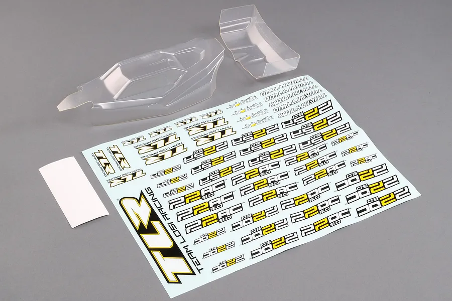 TLR 1/10 Lightweight Unpainted Body Shell Set - Clear image 87781