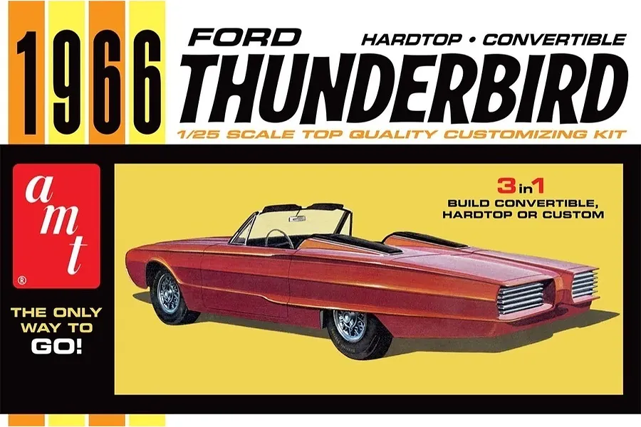 AMT 1/25 1966 Ford Thunderbird Hardtop/Convertible Plastic Model Kit image 87785