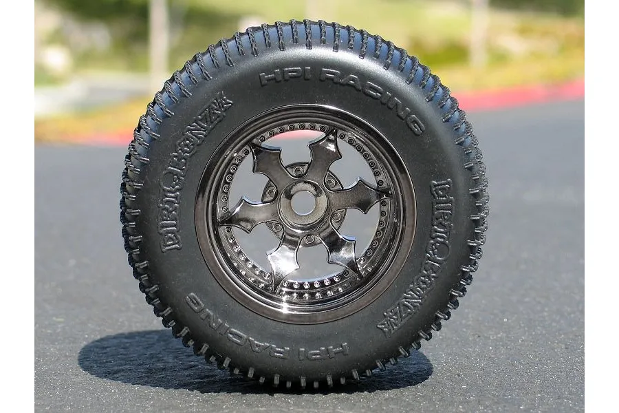 HPI 2.2&amp;quot; Spike Chrome Rims 2Pcs image 8780