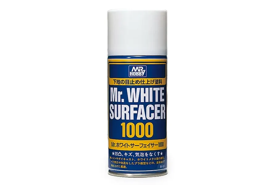 Mr Hobby Spray White Surfacer Primer 1000 170ml image 87924