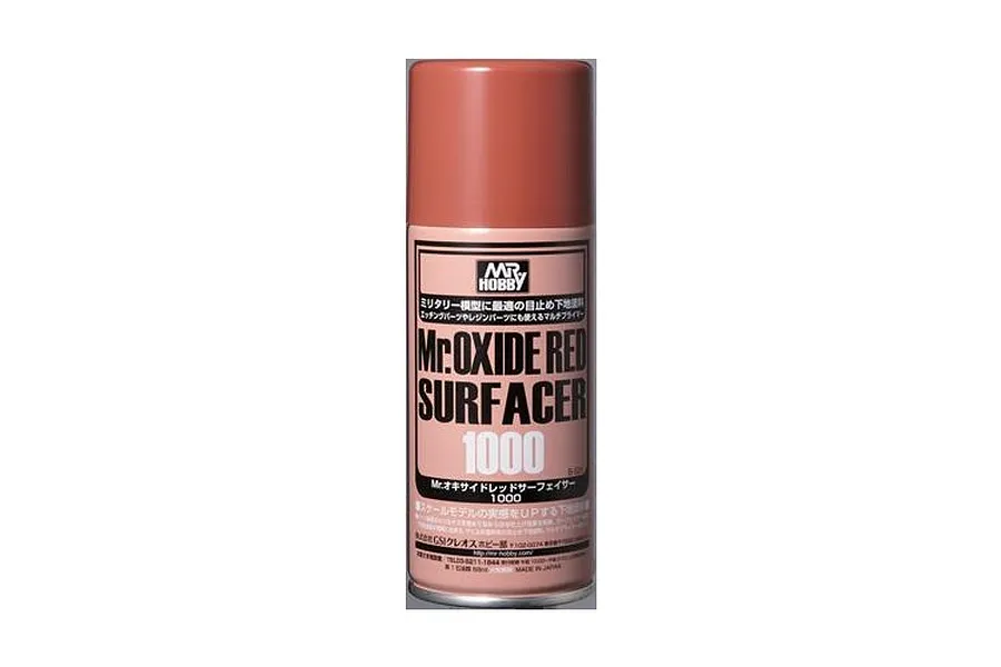 Mr Hobby Spray Oxide Red Surfacer Primer 1000 170ml image 87926