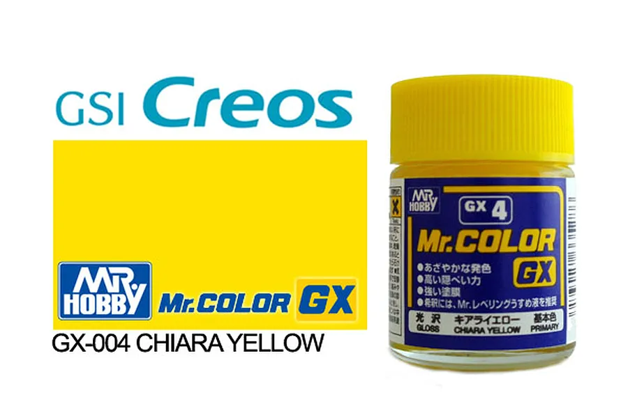 Mr Hobby GX Chiara Yellow Acrylic Paint 10ml image 87942