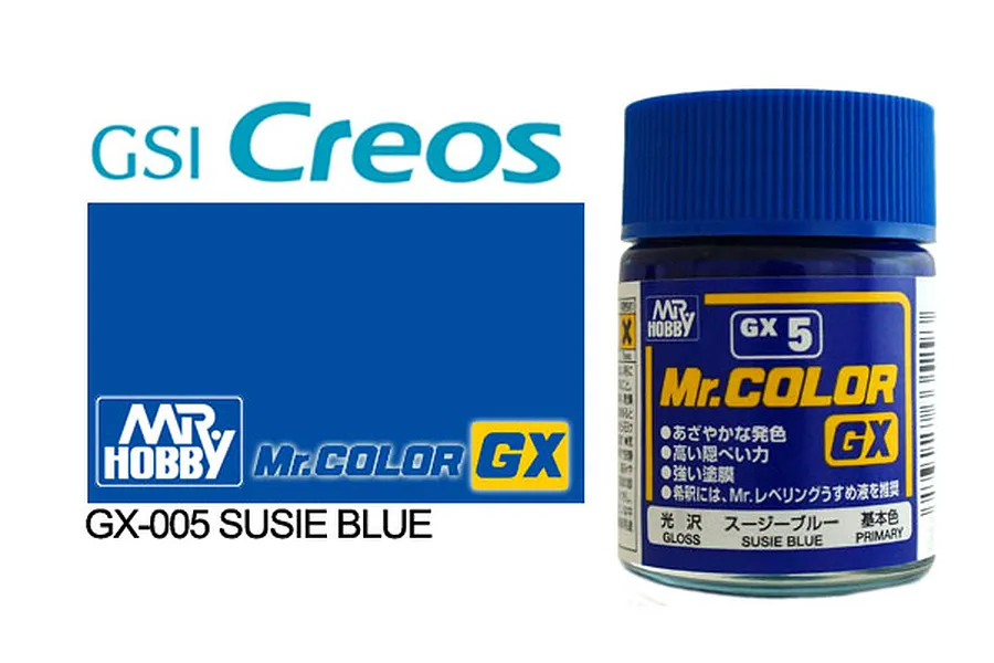 Mr Hobby GX Susie Blue Acrylic Paint 10ml image 87944